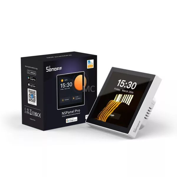 SONOFF NSPanel Pro smart home control painel (com Zigbee and eWeLink-Remote Bluetooth hub), com branco frame