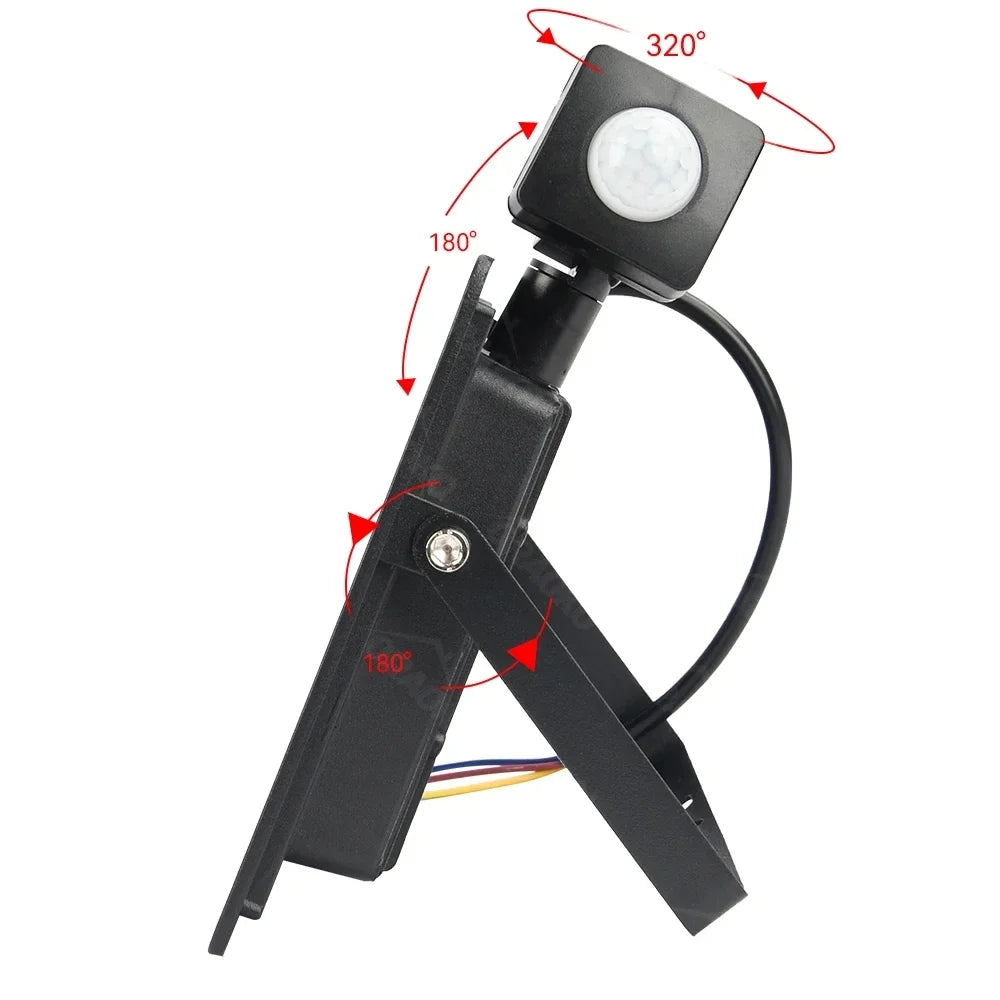 Projetor LED para exterior 100W IP66 6000ºK, com sensor