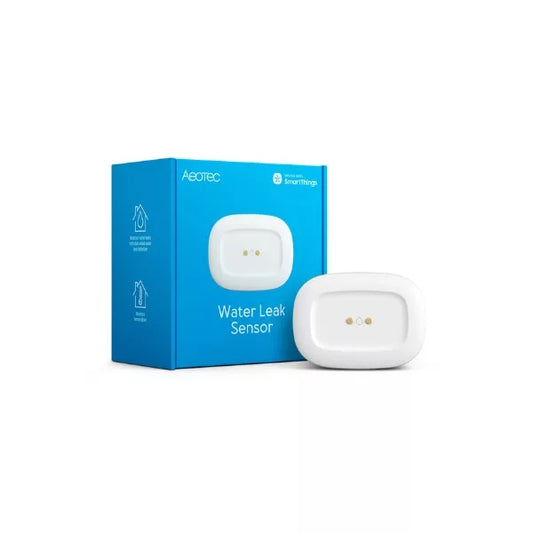 Aeotec Water Leak Sensor, SmartThings compatible, com Zigbee 3.0 protocol (GP-AEOWLSEU)