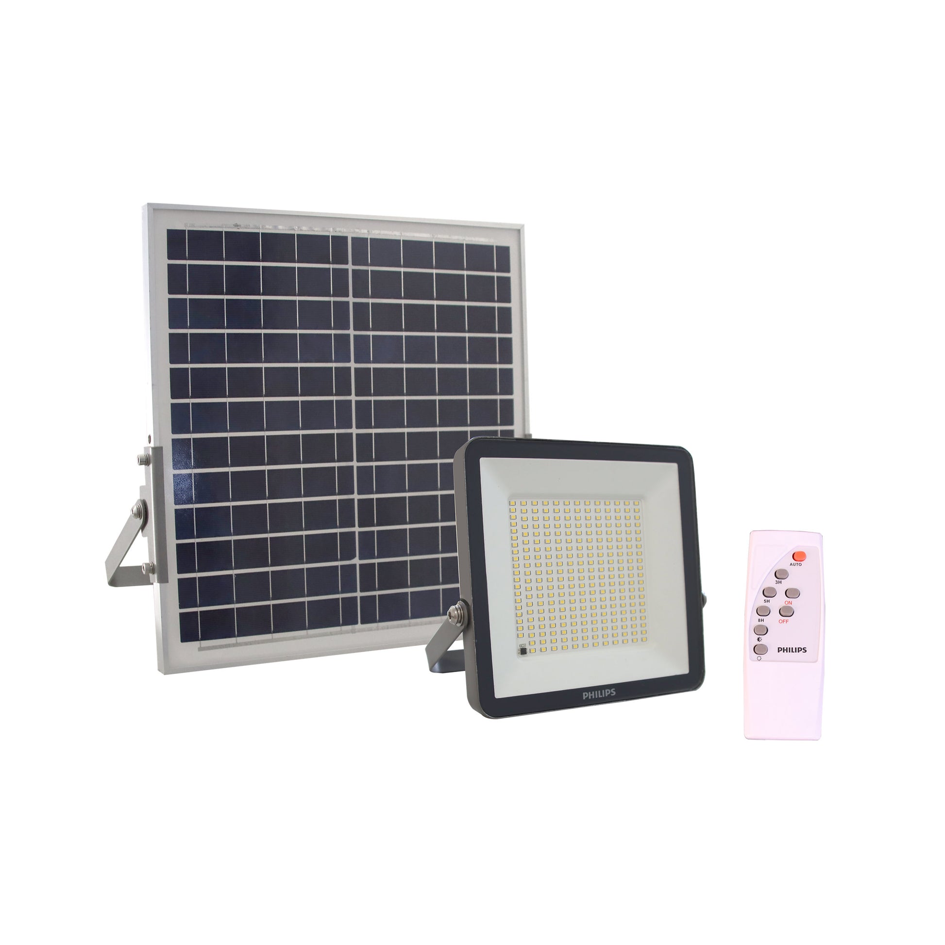 Focos solares Ledinaire, 13 W, 1820 lm, 4000 K, CRI80, Controlo remoto por IV, Simétrica, IP65