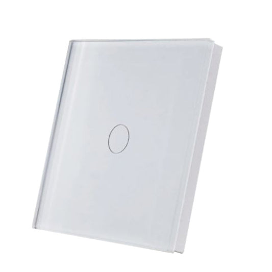 SmartWise parede switch glass touch front painel, branco, 1-button