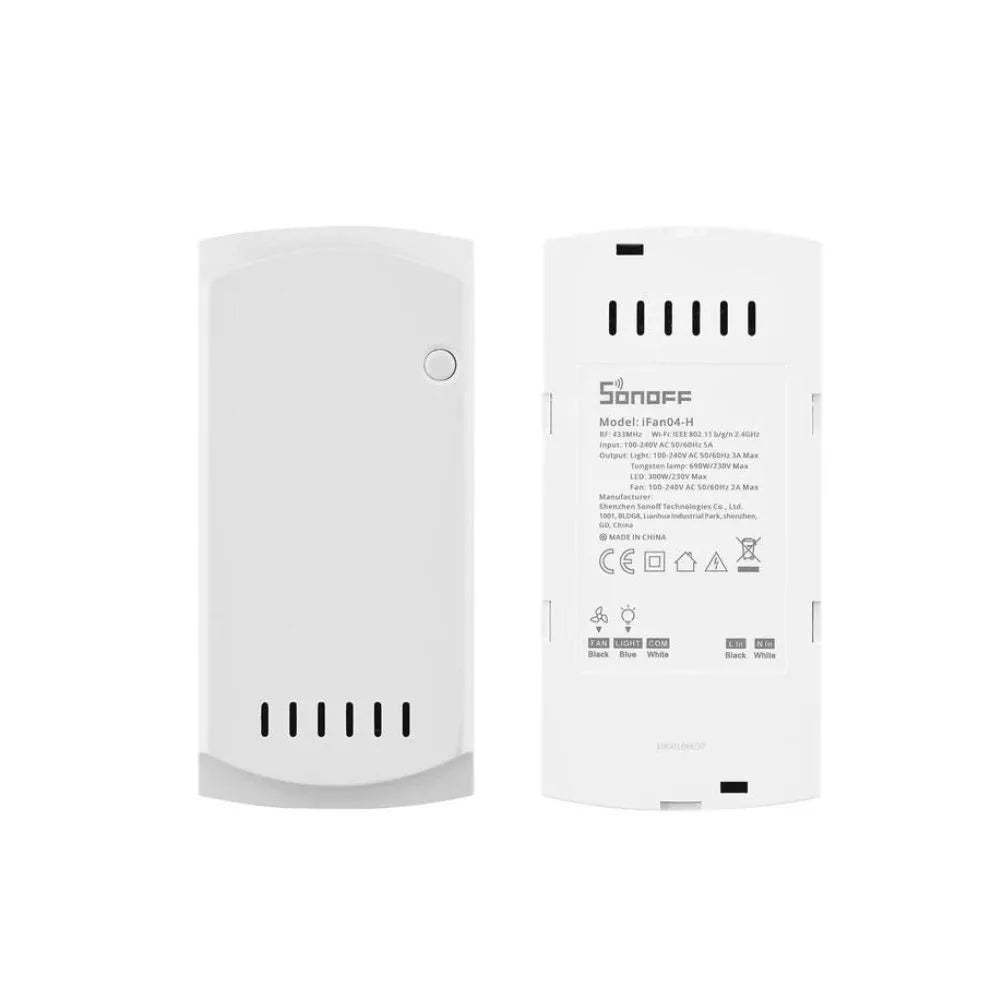 SONOFF iFan04-H Wi-Fi + RF433 smart 2-in-1 teto fan + light controller