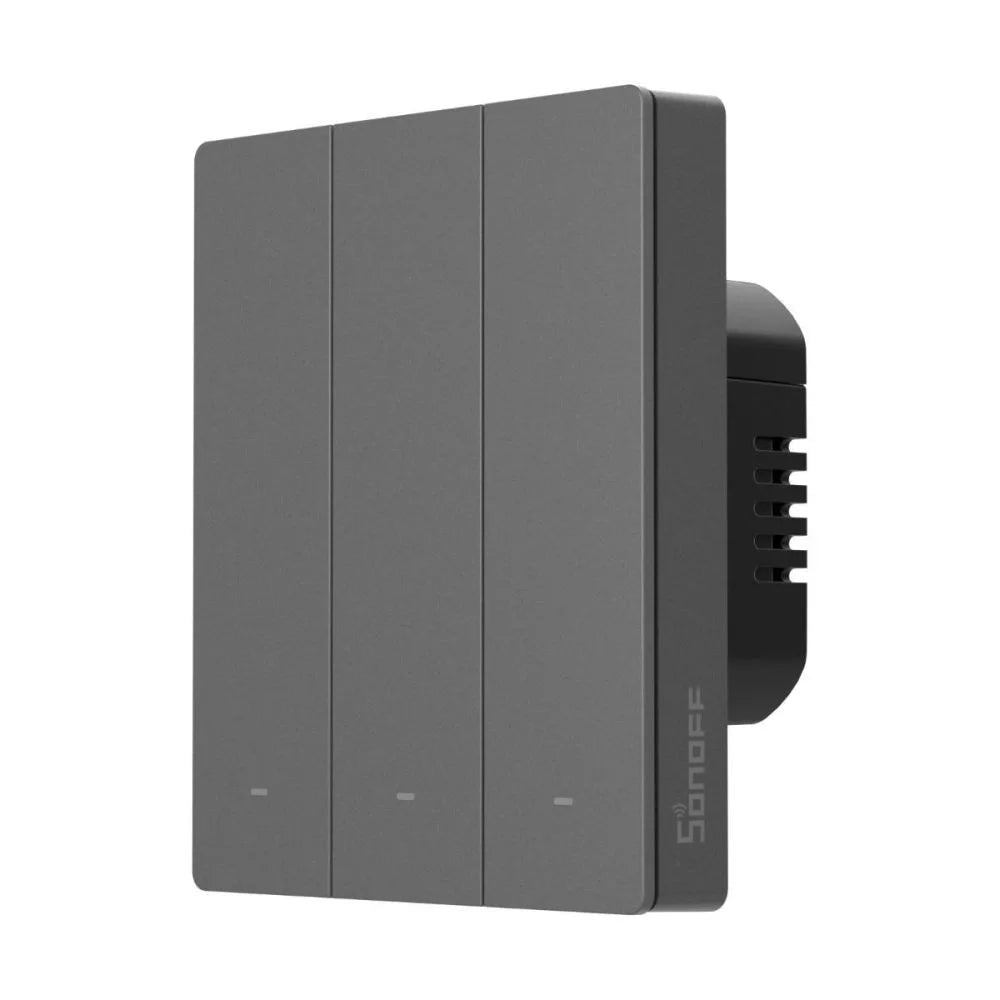 SONOFF SwitchMan M5 Wi-Fi / Matter smart parede switch, 3-gang, modular version, (new) gray (M5-3C-80M)