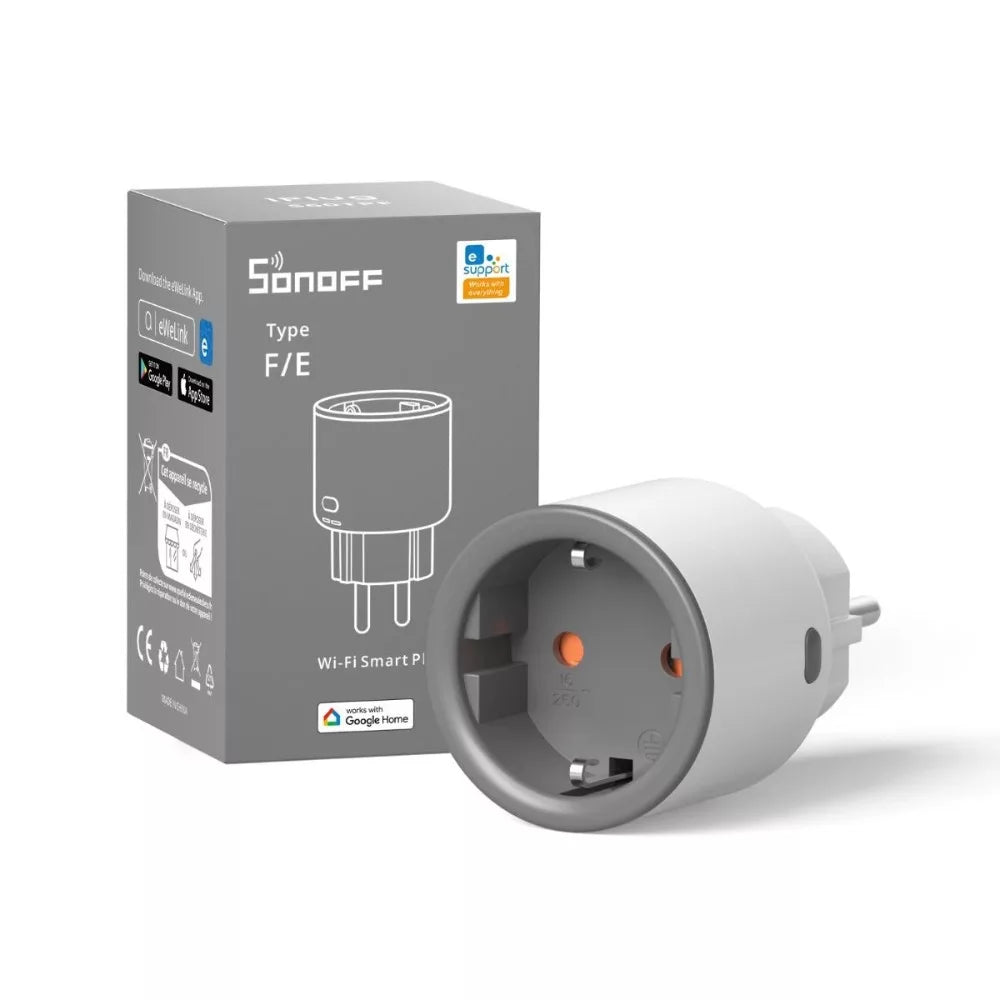 Sonoff S60 WiFi smart plug com energy monitoring, F-Type (S60TPF)