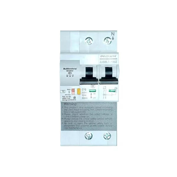 WDYK MCB POW 10A 2P Wi-Fi Smart Mini Circuit Breaker, com power meter and overload protection (max. 10A, 1P+1N)