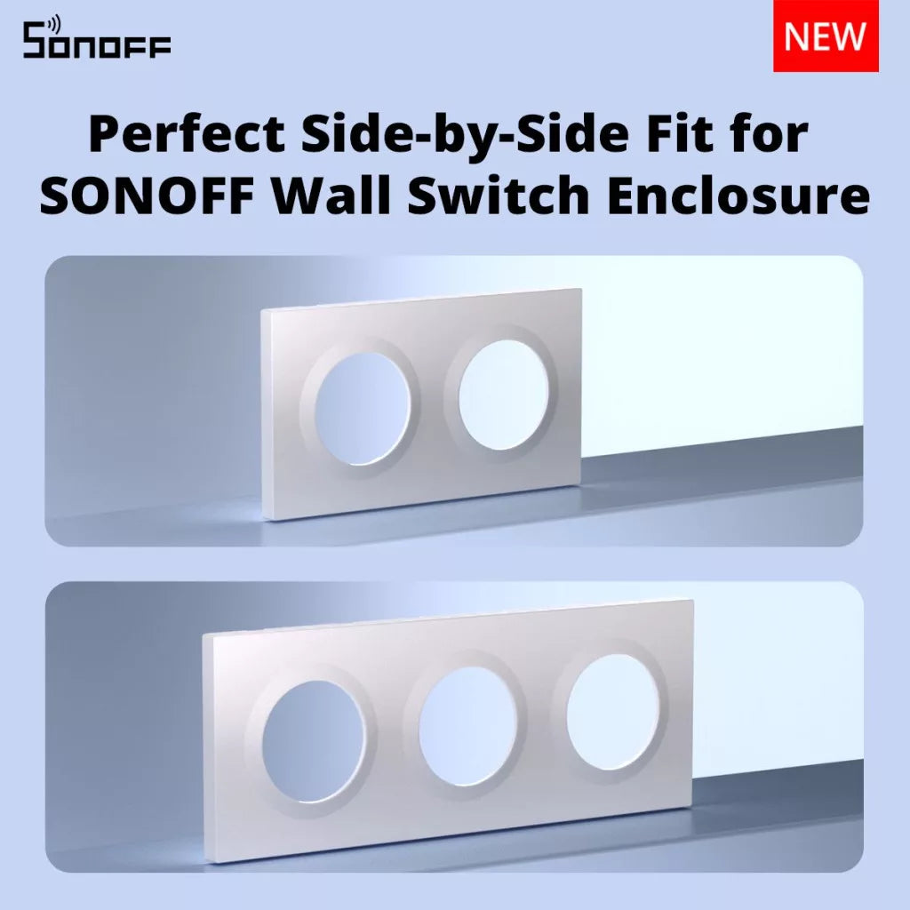 SONOFF EF2G Parede Switch Frame - 2 Gang for ERBS, E1GS and E1GSL switches