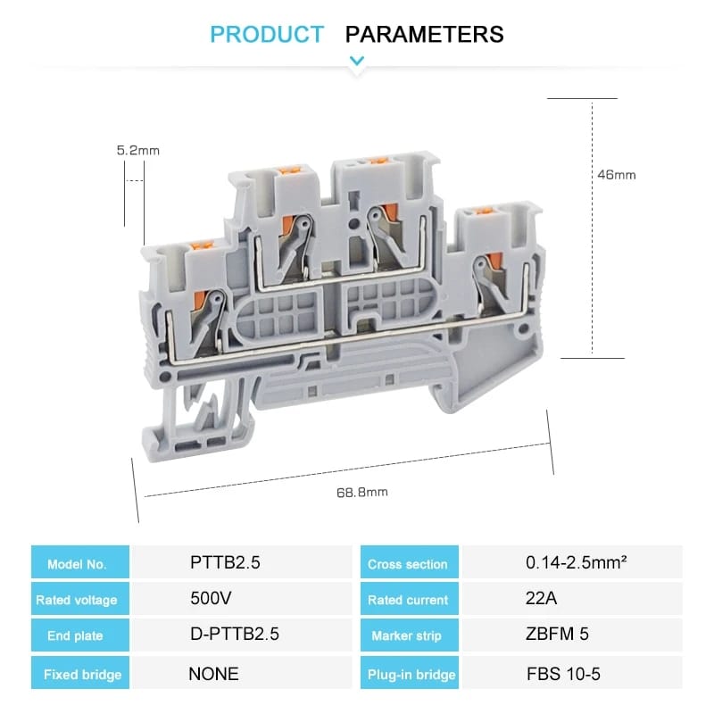 Bornes PTTB2.5