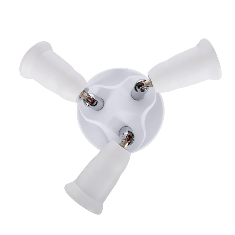 Adaptador de 1 Lâmpada E27 para 3 E27