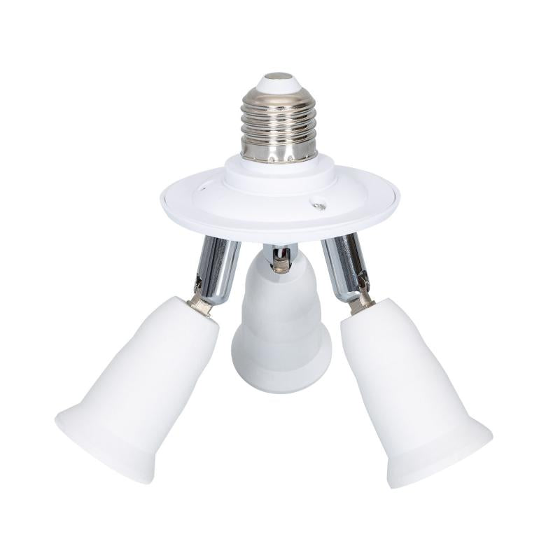 Adaptador de 1 Lâmpada E27 para 3 E27