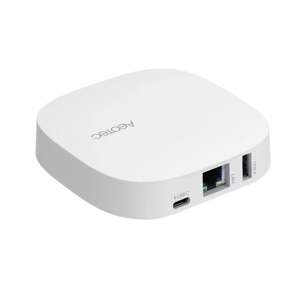 Aeotec Smart Home Hub 2, a SmartThings hub com Zigbee, Thread, Ethernet, Wi-Fi and Bluetooth