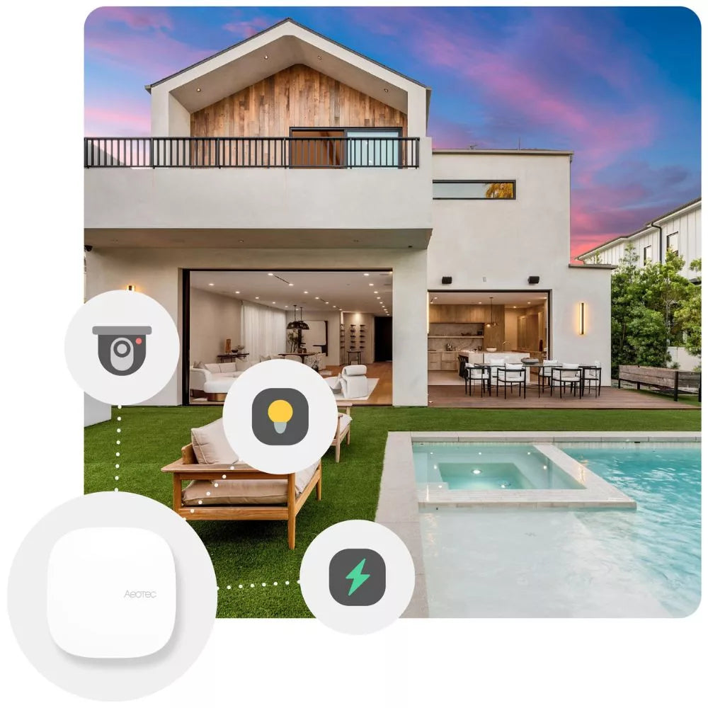 Aeotec Smart Home Hub 2, a SmartThings hub com Zigbee, Thread, Ethernet, Wi-Fi and Bluetooth