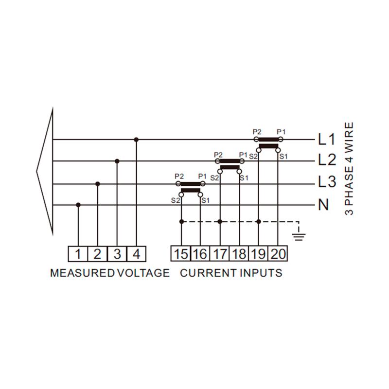 Analizador-Contador Bi-Direccional Monofásico-Trifásico Directo para Descarga Zero 100A MAXGE