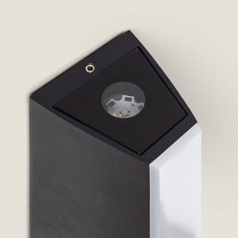 Aplique de Parede Exterior LED Alumínio Iluminação Dupla Hisar
