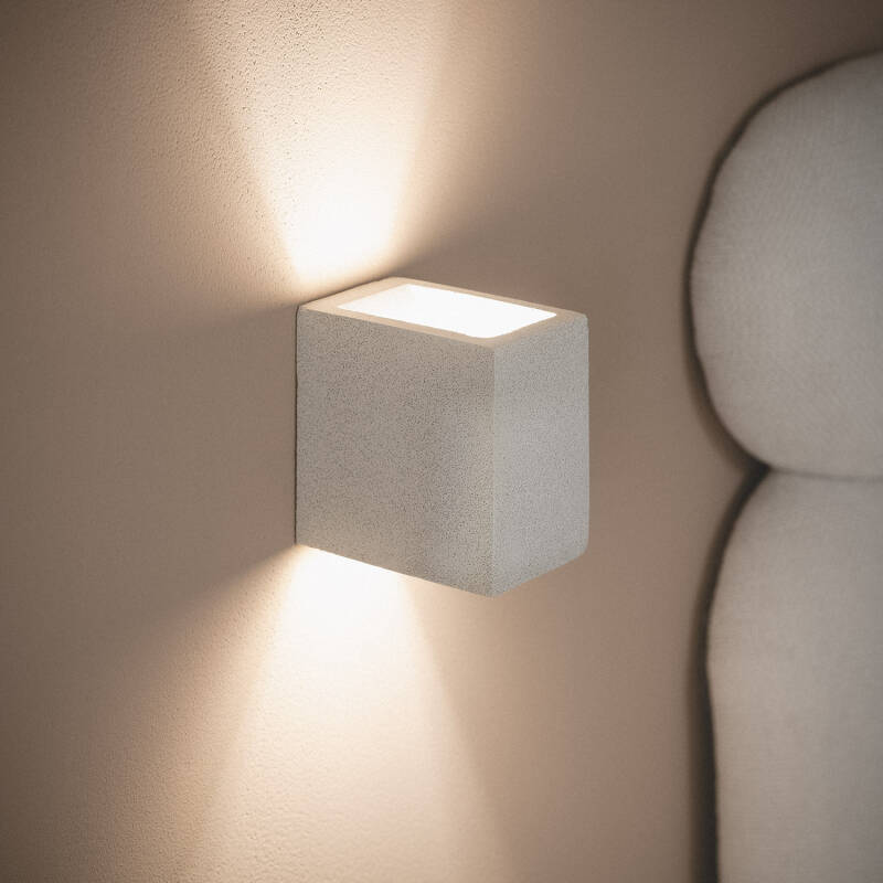 Aplique de Parede Cimento Iluminação Dupla Face Batam