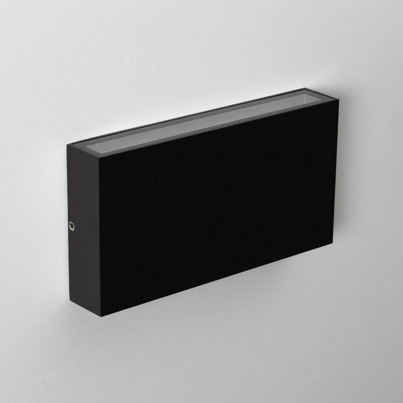 Aplique de Parede Exterior LED 12W CCT, Iluminação Dupla Face, Alumínio, Retangular, Luming II