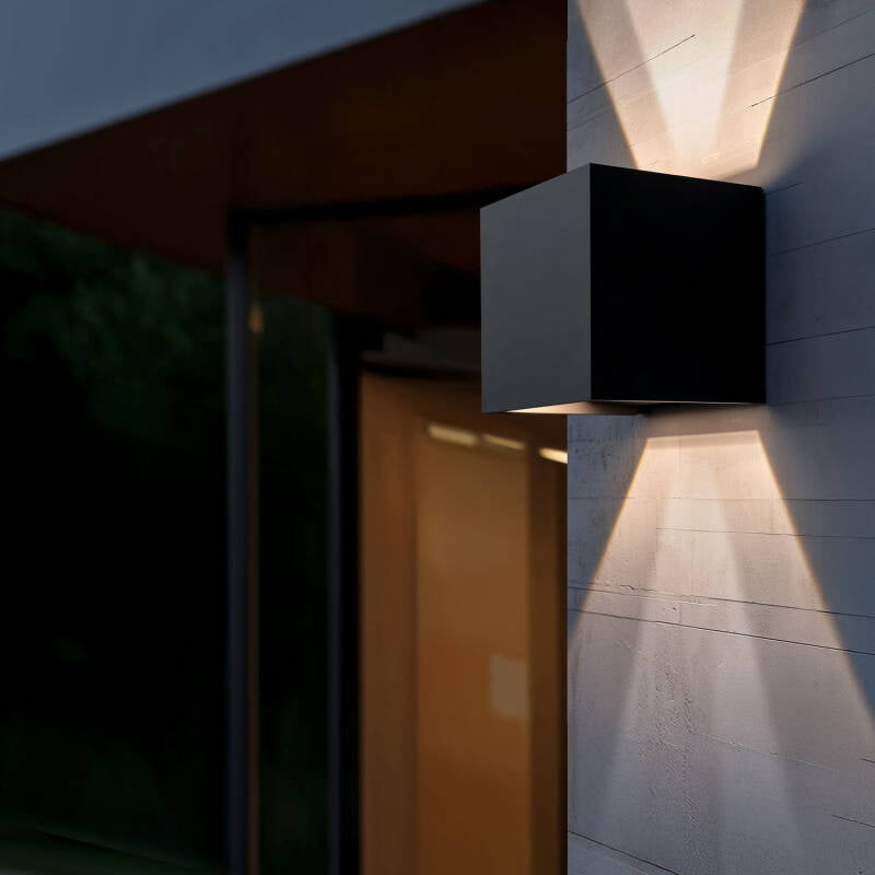 Aplique de Parede Exterior LED 6W Alumínio Iluminação Dupla Cara Eros