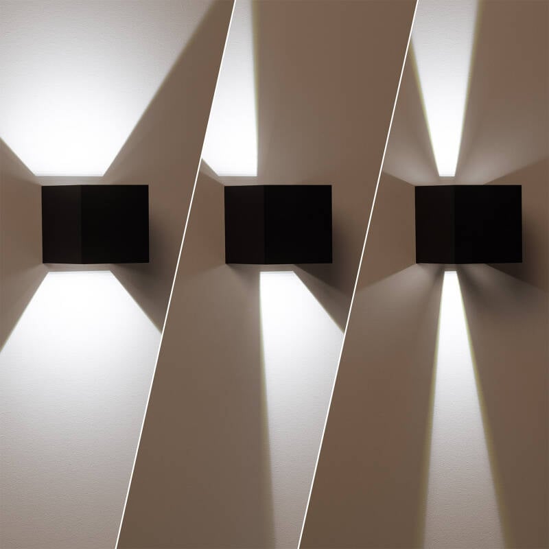 Aplique de Parede Exterior LED 6W Alumínio Iluminação Dupla Cara Eros