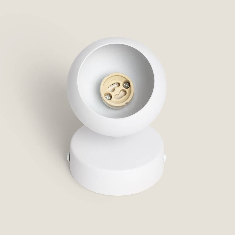 Candeeiro de Parede Orientável em Metal com 1 Foco Branco Ates