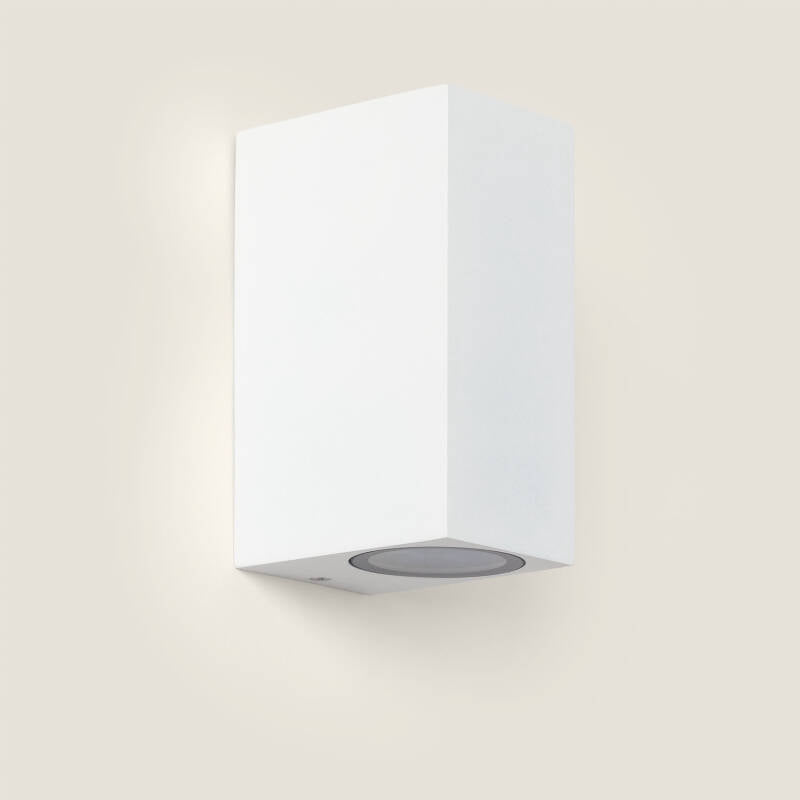 Aplique de Parede Exterior Alumínio Iluminação Dupla Cara Miseno Branco