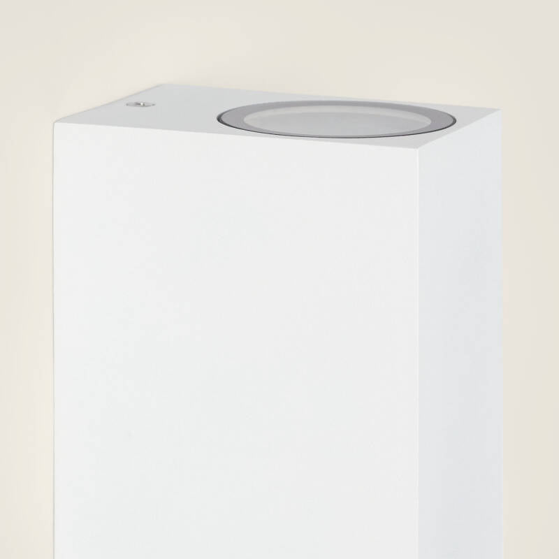 Aplique de Parede Exterior Alumínio Iluminação Dupla Cara Miseno Branco