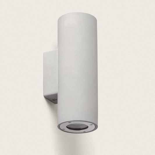 Aplique de Parede Exterior Cimento Iluminação DuplaBanjar Rond II