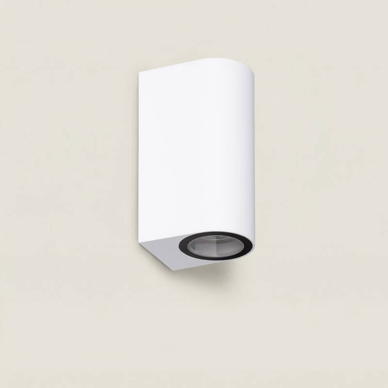 Aplique de Parede Exterior Iluminação Dupla Gala Branco