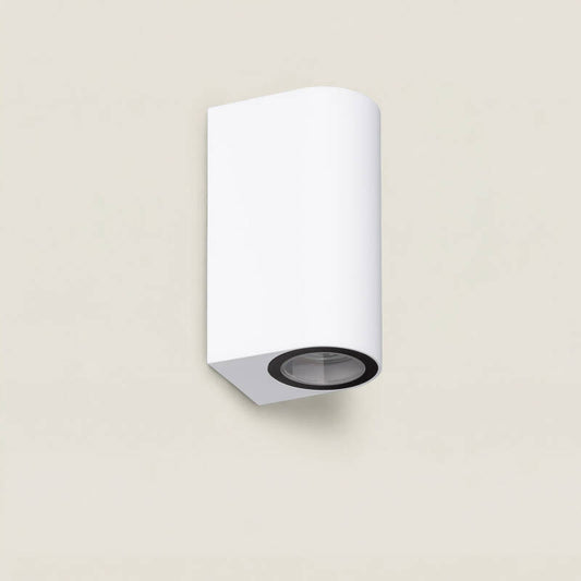 Aplique de Parede Exterior Iluminação Dupla Gala Branco