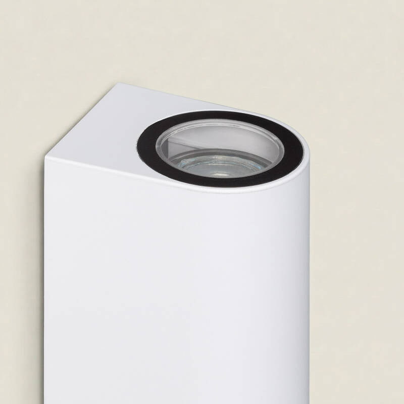 Aplique de Parede Exterior Iluminação Dupla Gala Branco