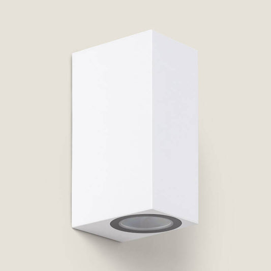 Aplique de Parede Exterior Iluminação Dupla Miseno Branco
