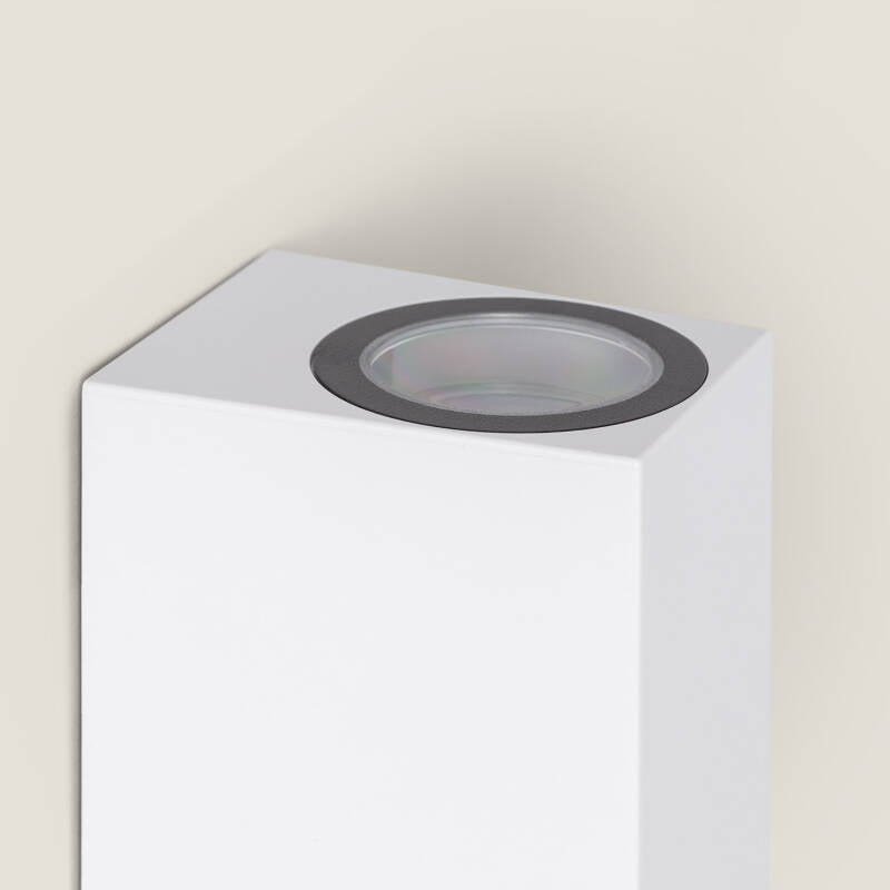 Aplique de Parede Exterior Iluminação Dupla Miseno Branco