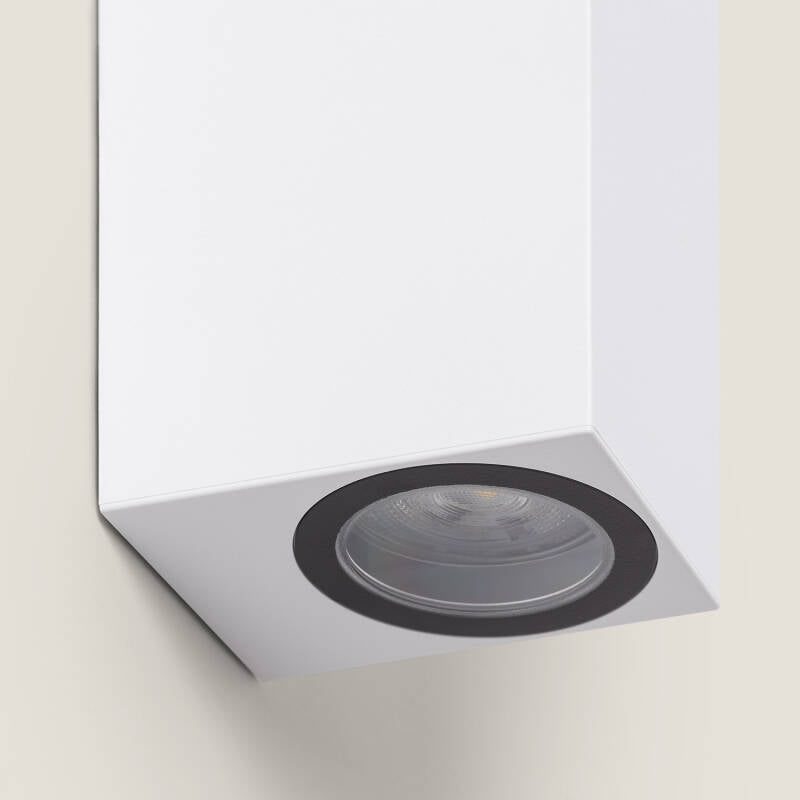 Aplique de Parede Exterior Iluminação Dupla Miseno Branco