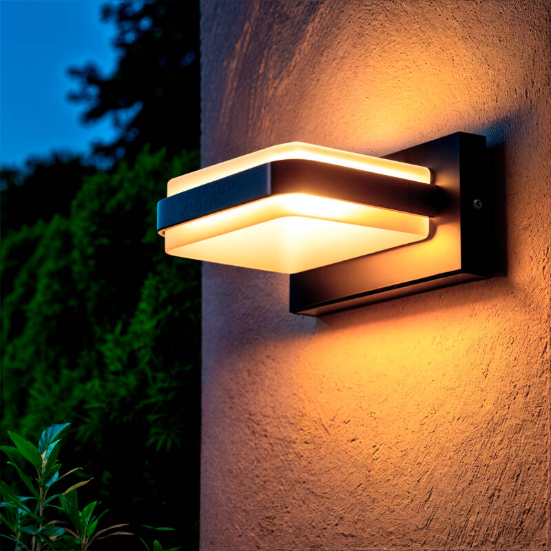 Aplique de Parede Exterior LED 10W Alumínio Duhun