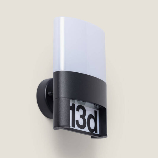 Aplique de Parede Exterior LED 10W Alumínio para Numeração de Casa Mulham