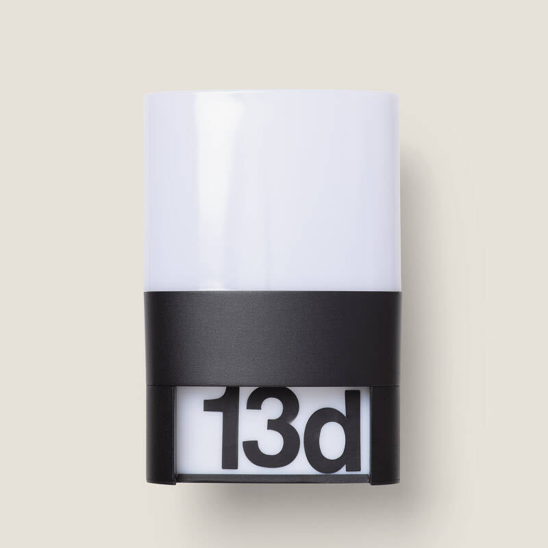 Aplique de Parede Exterior LED 10W Alumínio para Numeração de Casa Mulham