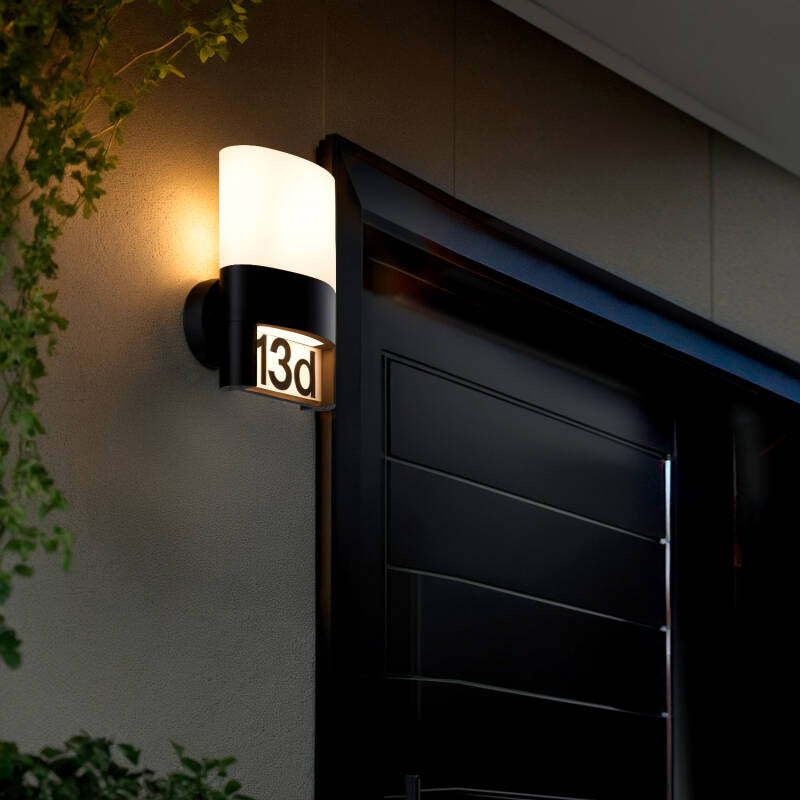 Aplique de Parede Exterior LED 10W Alumínio para Numeração de Casa Mulham