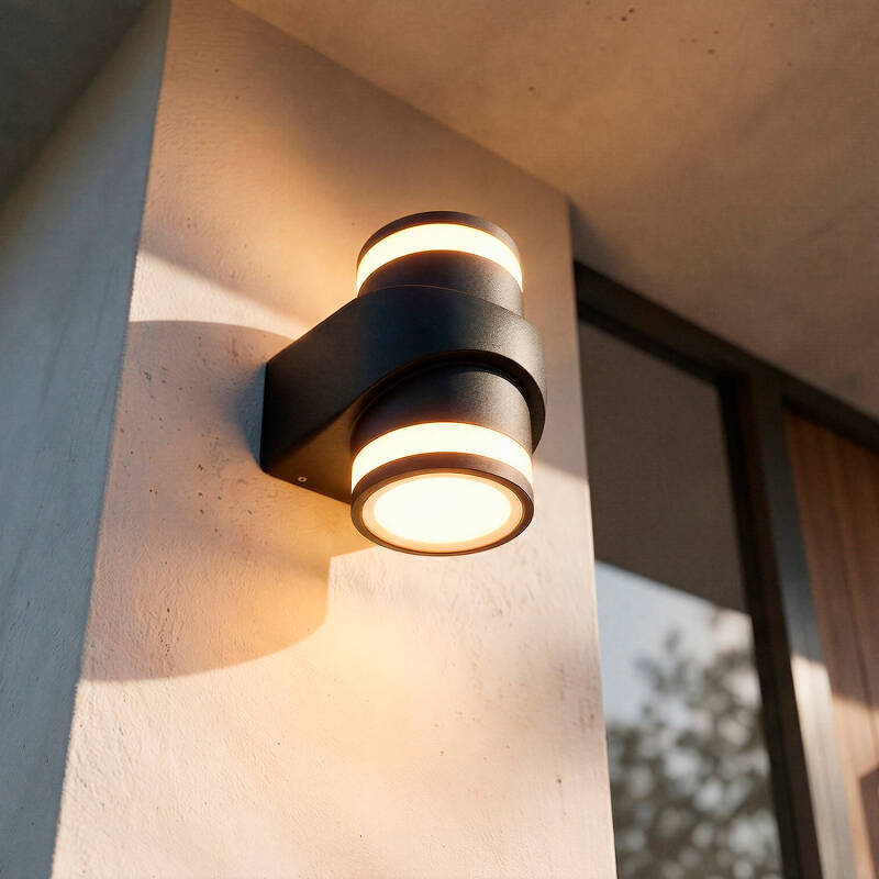 Aplique de Parede Exterior LED 10W Alumínio Superfície Neky Duo