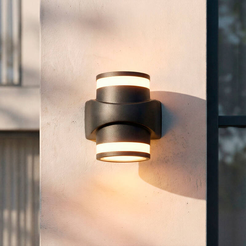 Aplique de Parede Exterior LED 10W Alumínio Superfície Neky Duo