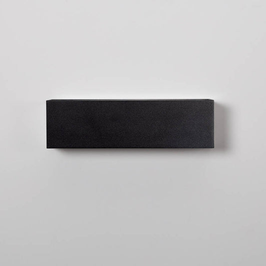 Aplique de Parede Exterior LED 10W em Alumínio, Iluminação Dupla Face, Retangular, Preto, Lena
