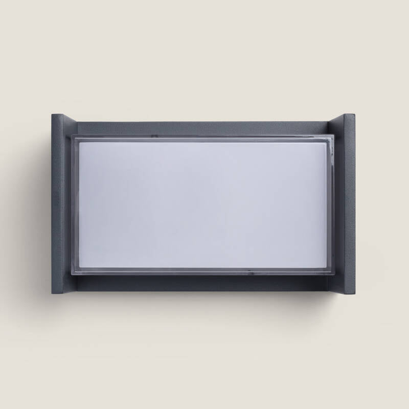 Aplique de Parede Exterior LED 12W Alumínio CCT Seleccionável Duplo Difusor Arelien 180º
