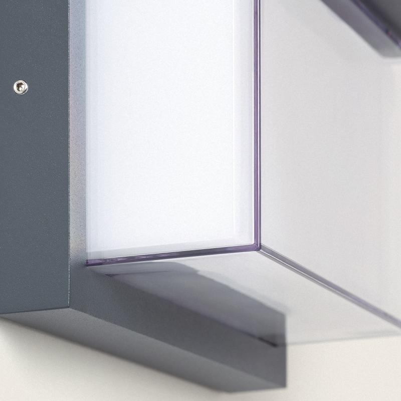Aplique de Parede Exterior LED 12W Alumínio CCT Seleccionável Duplo Difusor Valorian