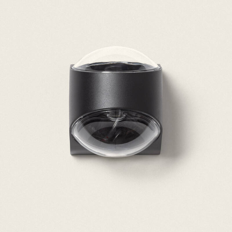 Aplique de Parede Exterior LED 12W Alumínio Iluminação Dupla Cara Adelfa