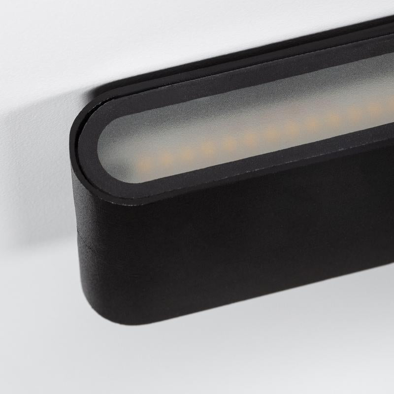 Aplique de Parede Exterior LED 12W Alumínio Iluminação Dupla Cara Vesta Preto