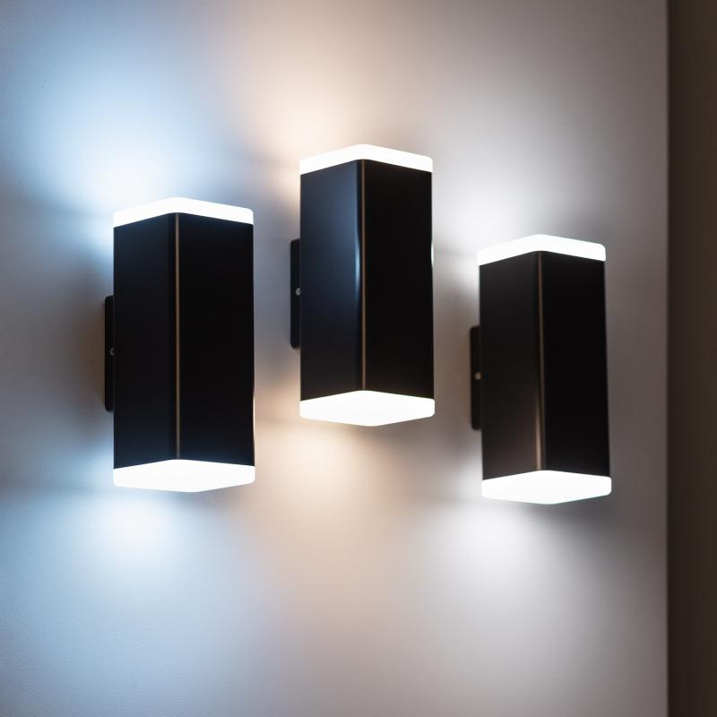 Aplique de Parede Exterior LED 12W Iluminação Dupla New Miseno