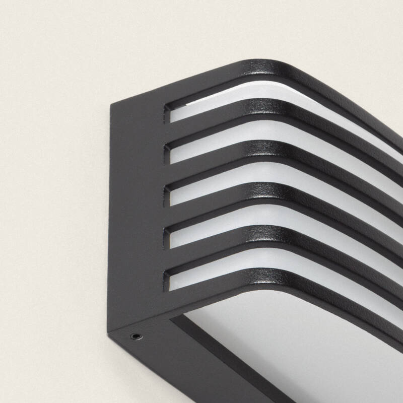 Aplique de Parede Exterior LED 15 W em Alumínio Preto Juli