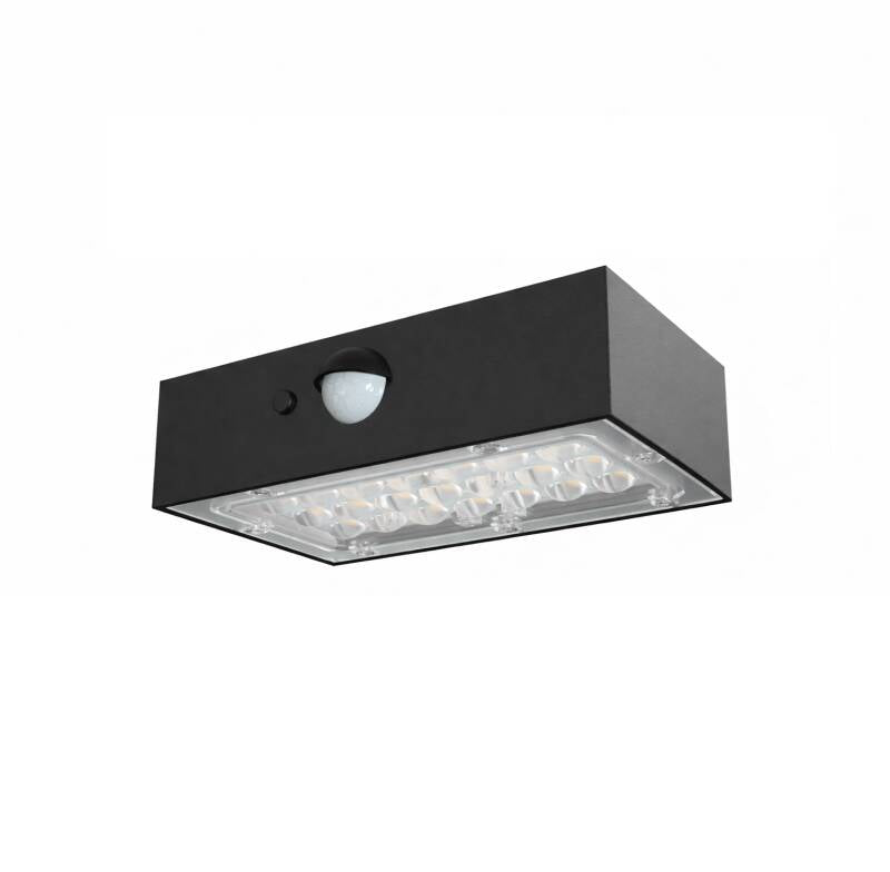 Aplique de Parede Exterior LED 3W Iluminação Dupla Cara com Sensor PIR Karl Solar