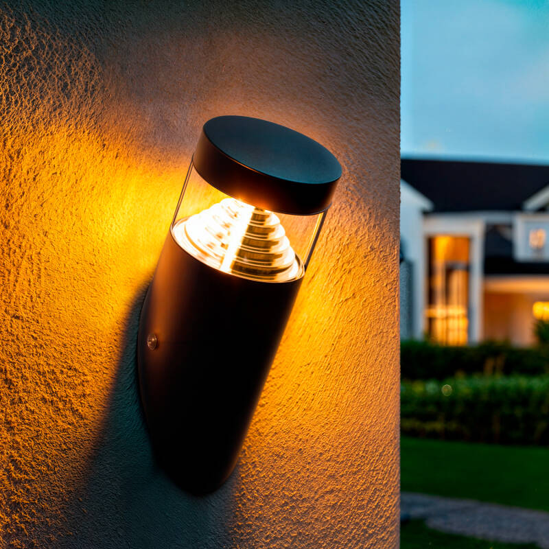 Aplique de Parede Exterior LED 5W Aço Inoxidável Inti Black