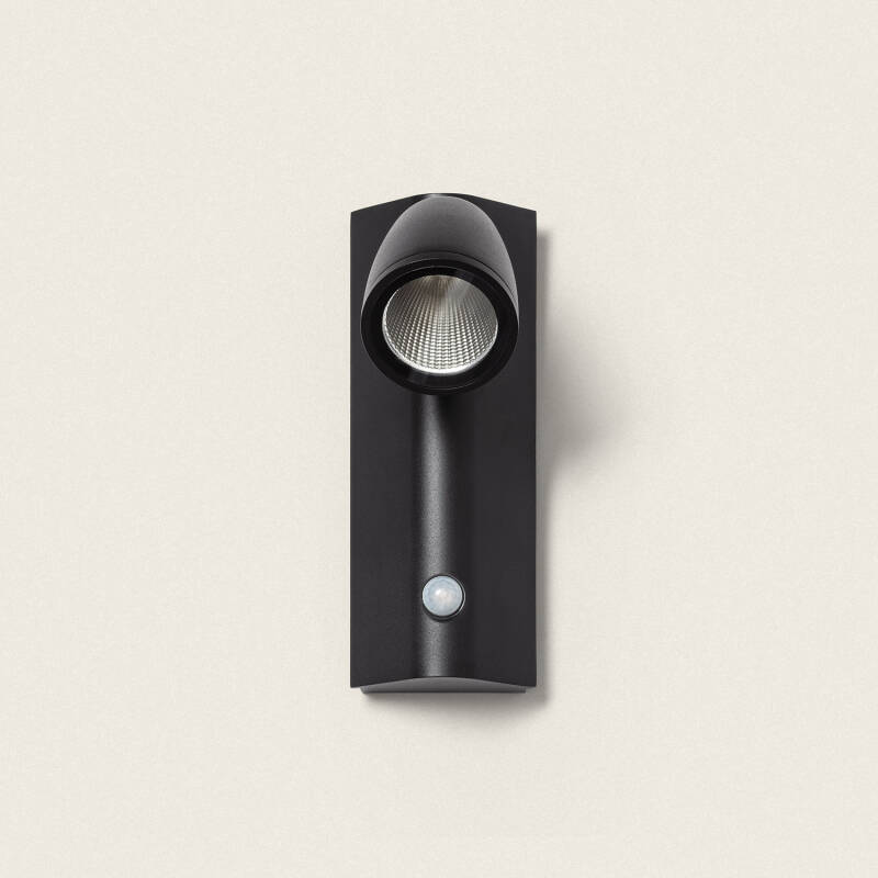 Aplique de Parede Exterior LED 6W Alumínio com Detector de Movimento Abel