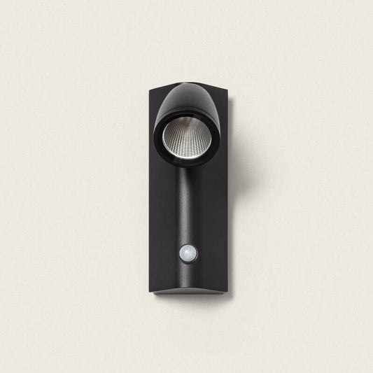 Aplique de Parede Exterior LED 6W Alumínio com Detector de Movimento Abel