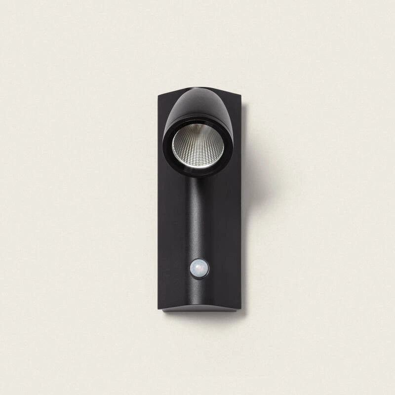 Aplique de Parede Exterior LED 6W Alumínio com Detector de Movimento Abel