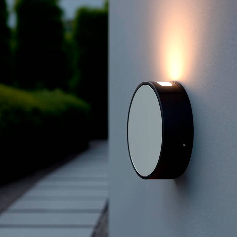 Aplique de Parede Exterior LED 6W Alumínio Crono Cinza